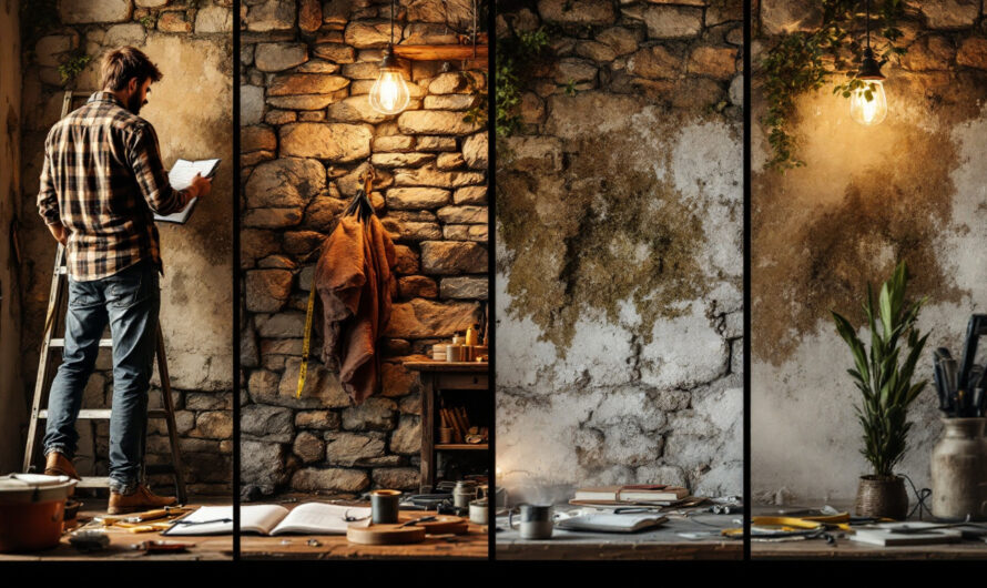 Les étapes pour rénover un vieux mur en pierre dans votre maison